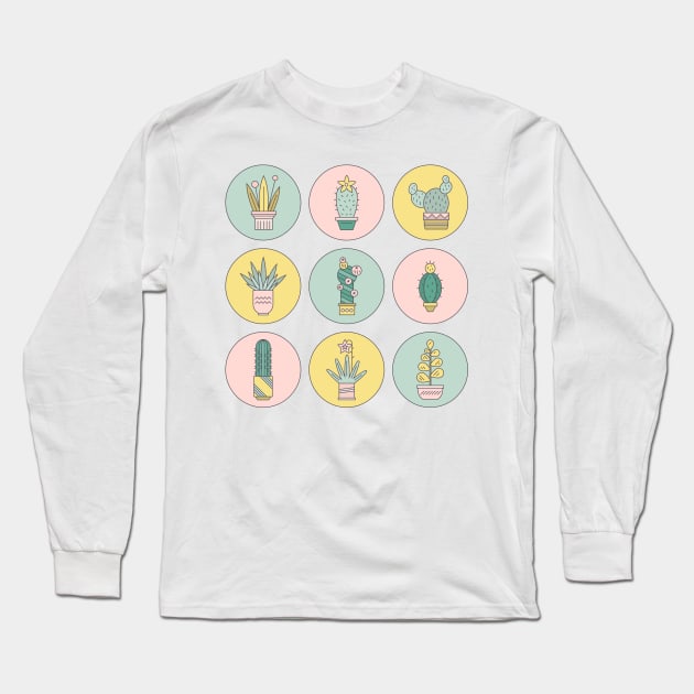 in love with succulents Long Sleeve T-Shirt by Favete